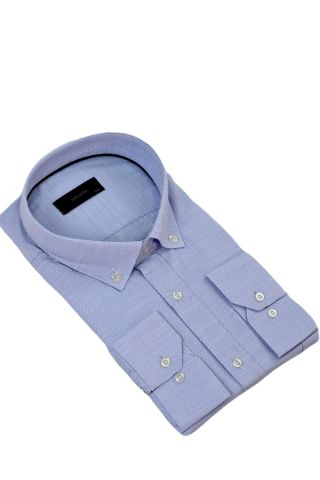 Erkek Büyük Beden Klasik Tek Cepli Uzun Kol Gömlek BGL-ST04342