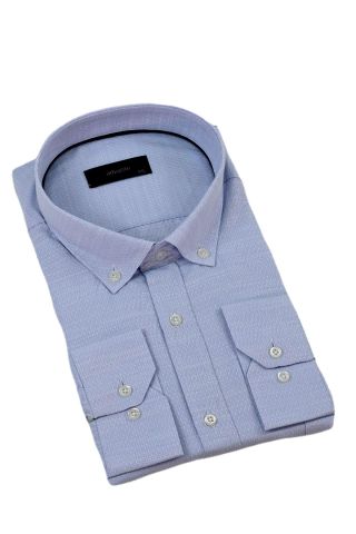 Erkek Büyük Beden Klasik Tek Cepli Uzun Kol Gömlek BGL-ST04342