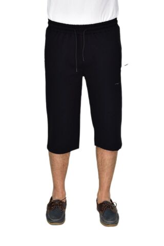 Erkek Büyük Beden Rahat Kesim Düz Paça Likralı Kumaş Kapri BGL-ST04618