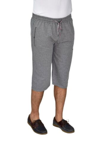 Erkek Büyük Beden Rahat Kesim Düz Paça Likralı Kumaş Kapri BGL-ST04618