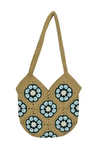 El Örgüsü Motif Desenli İçi Astarlı Omuz Çanta BGL-ST04725