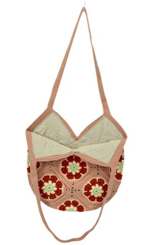 El Örgüsü Motif Desenli İçi Astarlı Omuz Çanta BGL-ST04725