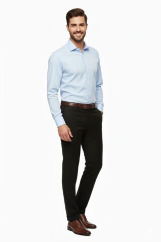 Erkek Silim Fit Klasik Pilesiz  Kumaş Pantolon P1160 BGL-ST04743