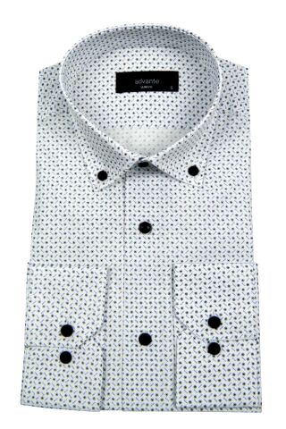 Erkek Slim Fitt Puaniyeli Gömlek 000173