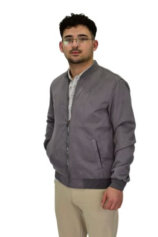 Erkek Mevsimlik Süet Spor Mont 8056 BGL-ST04372