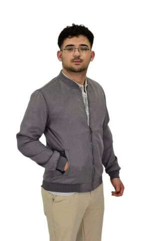 Erkek Mevsimlik Süet Spor Mont 8056 BGL-ST04372