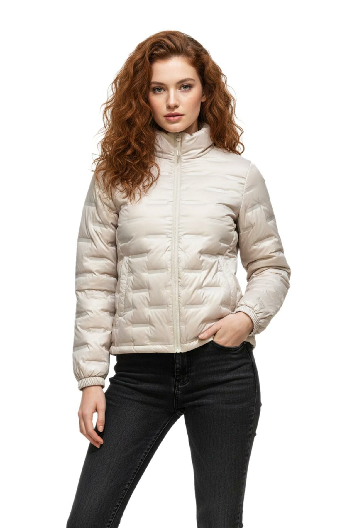 Kadın Spor Kaz Tüyü Mont M5310 BGL-ST05177