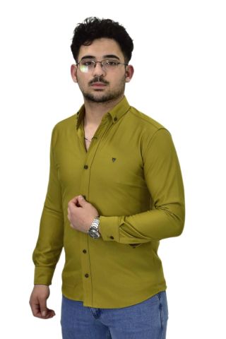 Erkek Spor Silim Fit Uzun Kol Gömlek BGL-ST04482