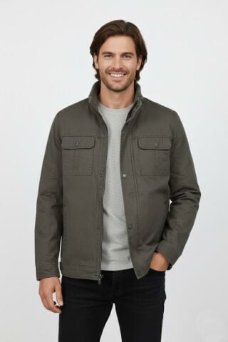 Erkek Kanvas Hakim Yaka İçi Kürklü Spor Mont M2645 BGL-ST04917