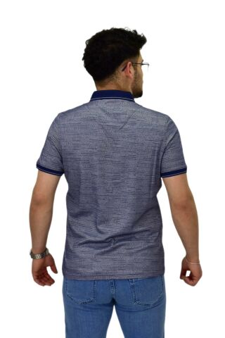 Erkek Polo Yaka Fermuarlı Merserize Jakarlı Tişört 7640 BGL-ST04537