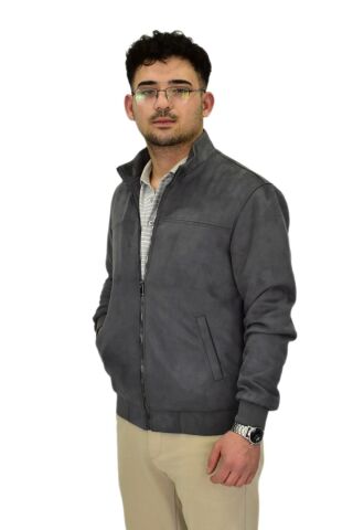 Erkek Mevsimlik Süet Spor Mont 8051 BGL-ST04373