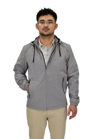 Erkek Mevsimlik Kapüşonlu Softjel Spor Mont 8077 BGL-ST04371