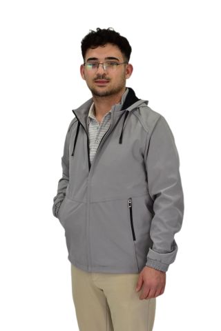 Erkek Mevsimlik Kapüşonlu Softjel Spor Mont 8077 BGL-ST04371