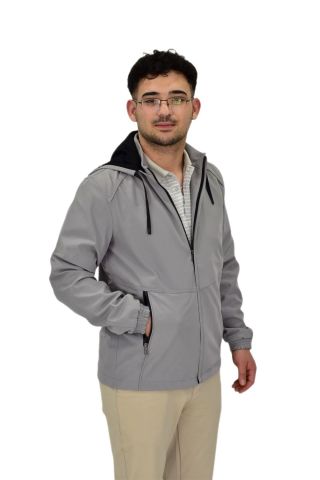 Erkek Mevsimlik Kapüşonlu Softjel Spor Mont 8077 BGL-ST04371