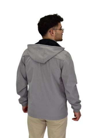 Erkek Mevsimlik Kapüşonlu Softjel Spor Mont 8077 BGL-ST04371