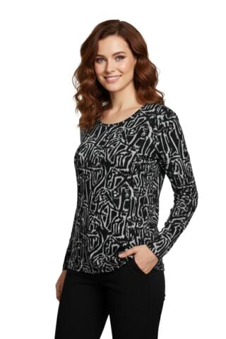 Kadın Yumoş Sıfır Yaka Bluz BGL-ST05143