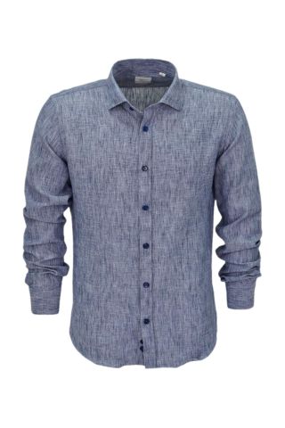 Erkek Yazlık Slim Fitt Uzun Kol Gömlek 2431 BGL-ST04755