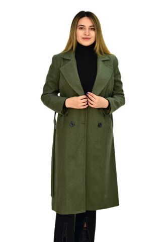 Kadın 4 Düğme Kaşe Kaban K3110 BGL-ST03280