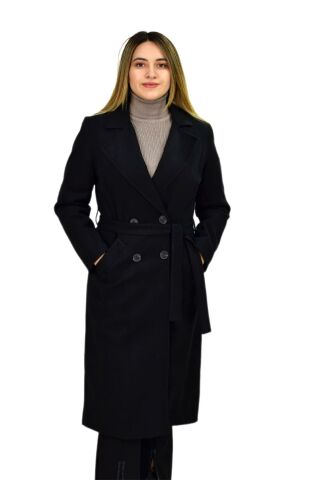 Kadın 4 Düğme Kaşe Kaban K3110 BGL-ST03280