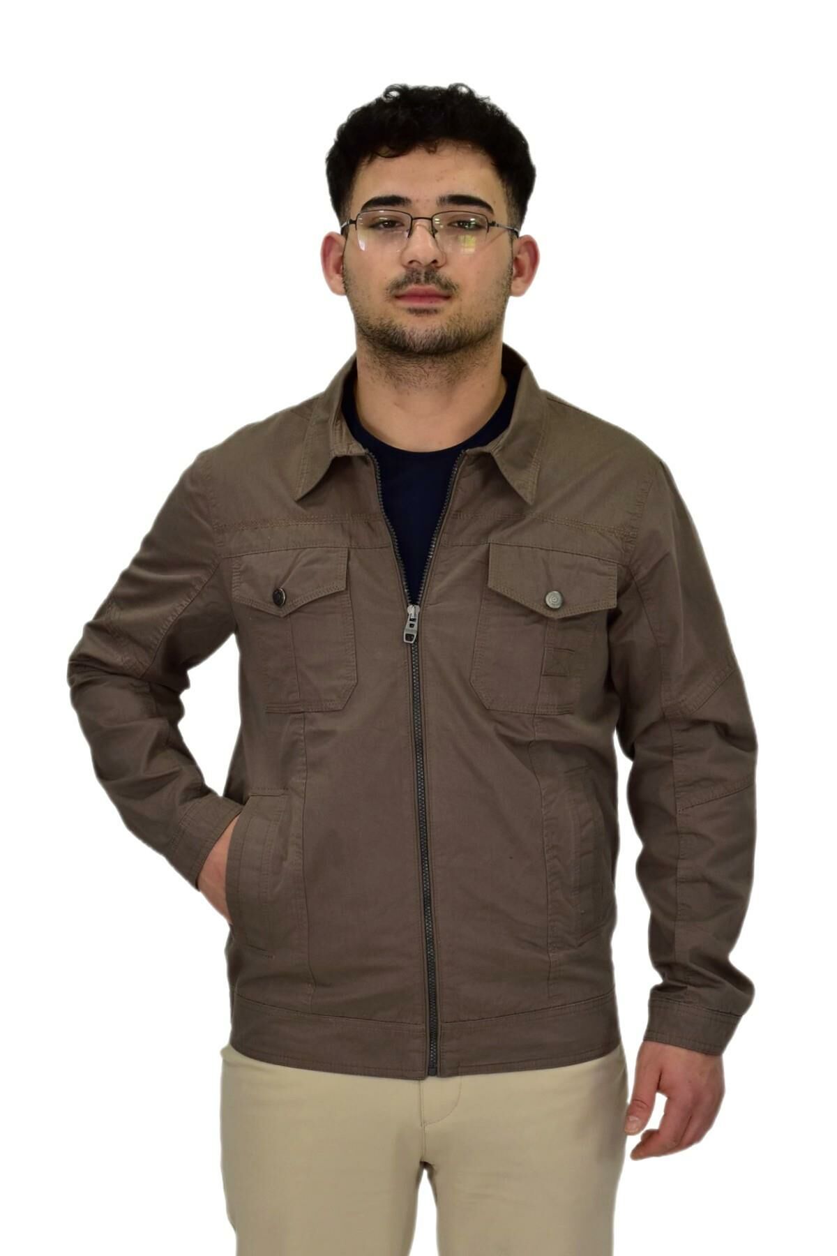 Erkek Mevsimlik Kanvas Spor Mont 8002 BGL-ST04368