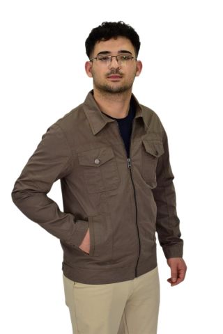 Erkek Mevsimlik Kanvas Spor Mont 8002 BGL-ST04368