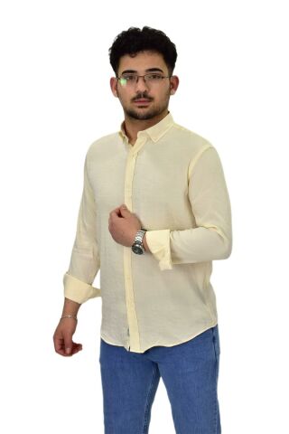 Erkek Spor Silim Fit Uzun Kol Gömlek G5033 BGL-ST04492