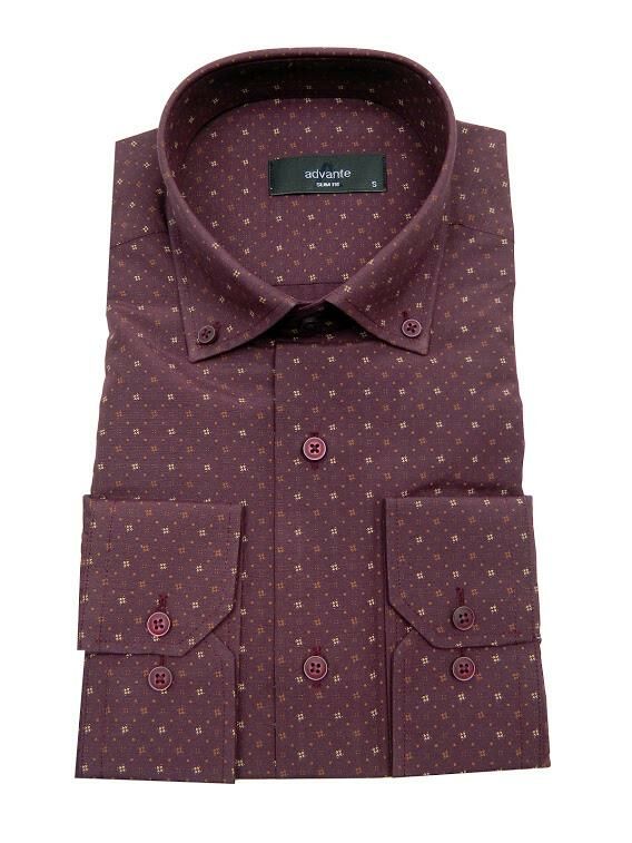 Erkek Slim Fit Puantiyeli Gömlek 000144