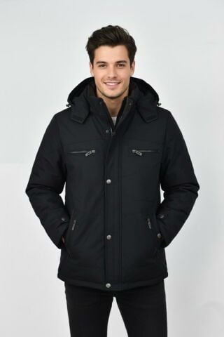 Erkek Kapüşonlu Spor Mont Regular Fit 3335 BGL-ST04902