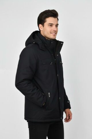 Erkek Kapüşonlu Spor Mont Regular Fit 3335 BGL-ST04902