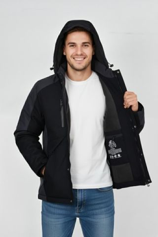 Erkek Kapüşonlu Spor Mont Regular Fit 3016 BGL-ST04904