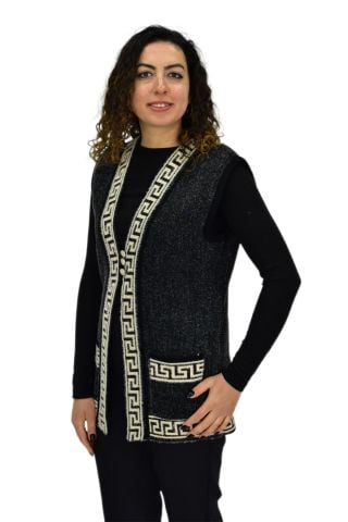 Kadın Anne Cepli Triko Yelek BGL-ST04134