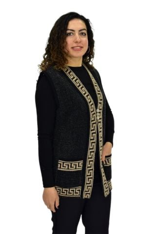 Kadın Anne Cepli Triko Yelek BGL-ST04134