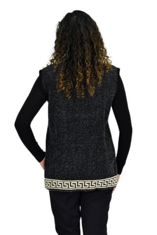 Kadın Anne Cepli Triko Yelek BGL-ST04134