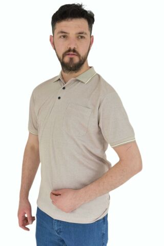 Erkek Büyük Beden Polo Yaka Cepli Tişört Kagi 2356 BGL-ST02881