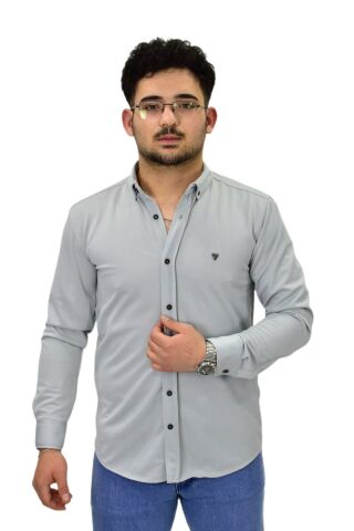 Erkek Spor Silim Fit Uzun Kol Gömlek BGL-ST04484