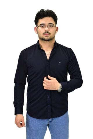 Erkek Spor Silim Fit Uzun Kol Gömlek BGL-ST04484