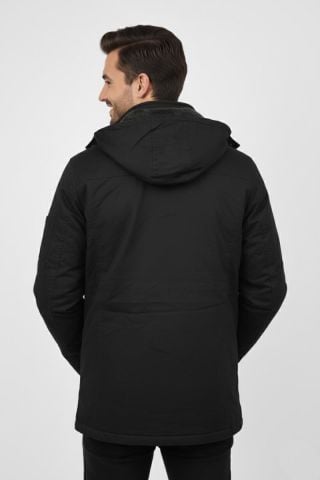 Erkek Spor Kanvas Kapüşonlu Parka 85121 BGL-ST04884