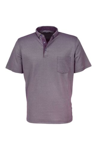 Erkek Gömlek Yaka Jakarlı Cepli Tişört R7710 BGL-ST03773