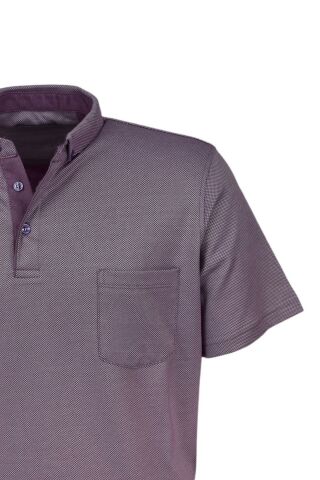 Erkek Gömlek Yaka Jakarlı Cepli Tişört R7710 BGL-ST03773