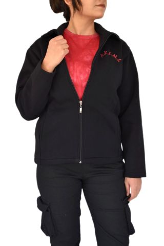Kadın Siyah Fermuarlı Hırka BGL-ST02291