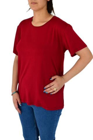 Kadın Yuvarlak Yaka Tişört BGL-ST01974