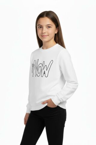 Kız Çocuk Baskılı Sweatshirt BGL-ST05267