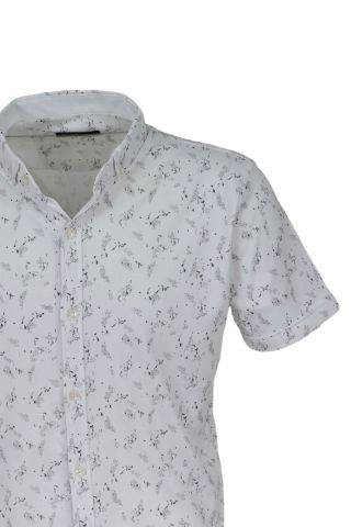 Erkek Önden Düğmeli Yakalı Tişört Baskılı R4350 BGL-ST03771