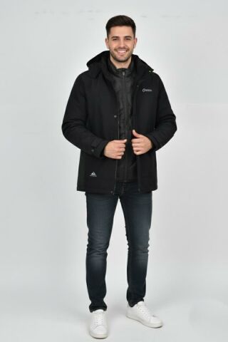 Erkek Kapüşonlu Spor Mont 2 Parça Regular Fit 3362 BGL-ST04898