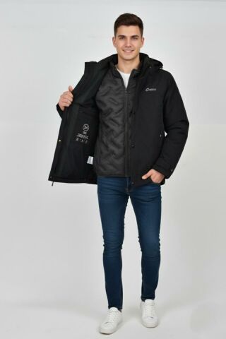 Erkek Kapüşonlu Spor Mont 2 Parça Regular Fit 3362 BGL-ST04898