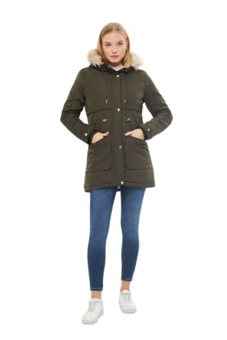 Kadın Spor Kapüşonlu Mont  M5565 BGL-ST03223