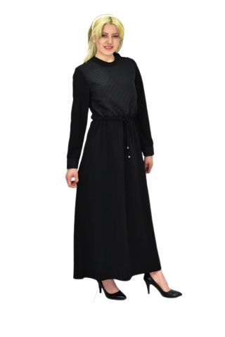 Kadın Siyah Kapitone Elbise BGL-ST03516