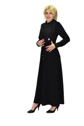 Kadın Siyah Kapitone Elbise BGL-ST03516