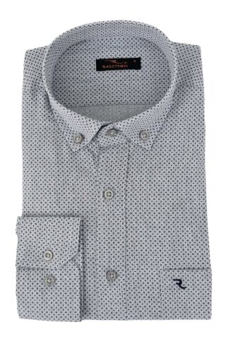 Erkek Klasik Uzun Kol Puantiyeli Gömlek BGL-ST02763