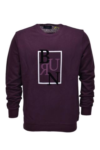 Erkek Baskılı Spor Sıfır Yaka Sweatshirt R2202 BGL-ST03189